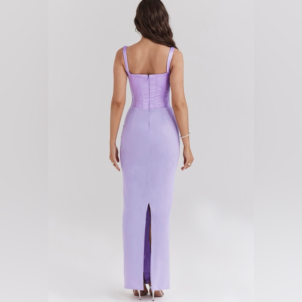 HouseofCB Corset Lilac Dress Elegant